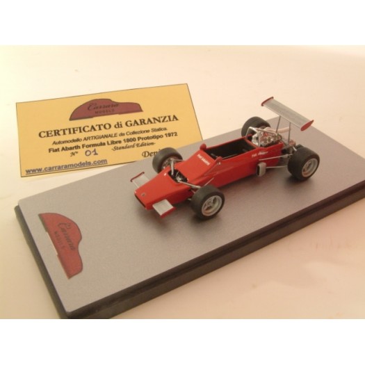 Fiat Abarth Formula Libre 1800 Prototipo Rosso - Red 1972 - Standard Built 1:43